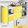 PFCDZDU Stainless Steel Kitchen Wall Cabinet, Wall-Mount Storage Cabinet with Sliding Doors, Heavy Duty Cabinet Shelf for Commercial Bars Schools Garage(Gray,100x30x75cm) view 3