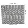 uxcell Shelf Liners for Kitchen Cabinets, 17.3 Inch x 20 FT Non-Slip Non-Adhesive Cabinet Liner, Leaf Grey view 2
