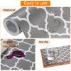 uxcell Shelf Liners for Kitchen Cabinets, 17.3 Inch x 20 FT Non-Slip Non-Adhesive Cabinet Liner, Leaf Grey view 4
