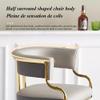 Etlegor Swivel Bar Stools with Open Back, Adjustable Height Counter Stools Modern Leather Bar Stool Chairs Barstools for Home Bar, Bistro Pub, Dining, Kitchen Island Stools(Gray) view 4