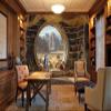 AOMDFULL Medieval Bookcase Tapestry, Vintage Gothic Bookshelf Backdrop Spooky Library Tapestries,Wall Hanging Wall Art for Bedroom Living Room Large Office Zoom Background,Library,4,130X150 view 3