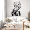 Tree Branch Woman Metal Wall Art, Abstract Wall Art, Metal Woman Tree Wall Art, Birds on Branch Metal Wall Art, Abstract Woman Silhouette, Living Room Wall Decor (Black, 13"x19"|33x47cm) view 2