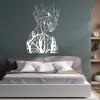 LARNT Tree Branch Woman Metal Wall Art, Abstract Wall Art, Metal Woman Tree Wall Art, Birds on Branch Metal Wall Art, Abstract Woman Silhouette, Living Room Wall Decor (White, 13""x19""|33x47cm) view 1