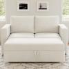Belffin Modular Sectional Sleeper Sofa with Pull Out Couch Bed Loveseat Sleeper Sectional Couch for Living Room Apartment Beige view 3
