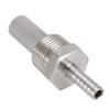 aqxreight Oxygen Stone, 1/2 Inch MPT Inline Carbonation Aeration Diffusion Stone with 1/4 Inch Barb for Homebrew Beer Wort Soda Fermentation 2 Micron Stainless Steel Durable Easy Clean view 2