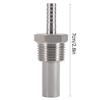 aqxreight Oxygen Stone, 1/2 Inch MPT Inline Carbonation Aeration Diffusion Stone with 1/4 Inch Barb for Homebrew Beer Wort Soda Fermentation 2 Micron Stainless Steel Durable Easy Clean view 3