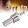 aqxreight Oxygen Stone, 1/2 Inch MPT Inline Carbonation Aeration Diffusion Stone with 1/4 Inch Barb for Homebrew Beer Wort Soda Fermentation 2 Micron Stainless Steel Durable Easy Clean view 4