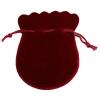 SUNULAN Drawstring Gift Bags,10 Pcs Gourd Velvet Gift Bag Drawstring Nylon Rope Soft Jewelry Packaging Wedding Christmas Candy Pouches-Red,7x9cm(Wine Red,9x12cm) view 1