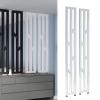 2pcs Metal Screen Partition Slats for Home Entryway, 240 235 230 225 220 215 210 200 100 90 80 70cm Tall Metal Room Divider Screen Post, Privacy Partition Screen Columns(White,H-140cm/55.1in/4.6ft) view 1