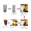 Lybunair spotless Steel Cold Brew Coffee Maker Strainer for Wide Mouth Jars, Fine Mesh Reusable Filter for Iced Coffee, Tea, and Juice (8 * 21cm) view 4