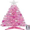 Remote Control&Timer 3 Ft Pink Christmas Tree with 50 Warm Lights 8 Mode view 1