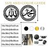Metal Islamic Wall Art, Islamic Gifts for Muslims, Metal Allah Mohammed Wall Decor, Allah Wall Art, Metal Religious Wall Decor, Spiritual Wall Decor, Islamic Wall Art for Living Room (Black, 35x35in|90x90cm) view 4