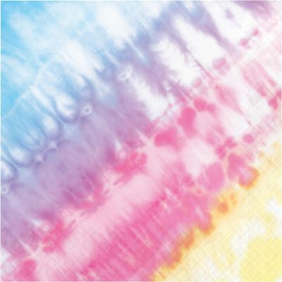 Trendware Tie Dye Party Napkins, 48 Count