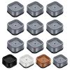shouwuhho 9 Pack Furniture Risers Adjustable Bed Risers Heavy Duty Lifts Height 1", Square Stackable Bed Risers 1, 2 or 3 Inch for Desk Leg Table Couch Sofa Chair Bed Frame Legs Dorm, Gray view 1