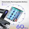 Cordless Vacuum Cleaner, 50Kpa 600W Vacuum Cleaners for Home, 60 Mins Stick Vacuum Cordless Rechargeable, Self-Standing, Wall Mount Charging Household Vacuum Cleaner for Carpet Pet Hair Hardwood Floor view 3