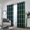 always4u Woolen Look Plaid Curtains Modern Window Panels Blue Green Check Tartan Curtains for Living Room Bedroom 2 Panels Blue Green 54 * 95 Inches view 1