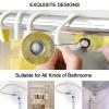 Lnond 4Pcs Bathroom Sets with Shower Curtain and Rugs, Yellow Grey Abstract Bathroom Shower Curtain Sets, Yellow Modern Art Bathroom Sets with Rugs and Accessories view 4