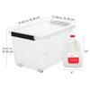 Citylife 54 QT Clear Plastic Storage Bins with Lids Stackable Storage Boxes with Lids Large Plastic Storage Containers for Garage Closet Kitchen 2 Packs view 2