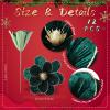 Craftsatin 12 Pcs Large Velvet Christmas Poinsettia Magnolia Flowers Ornaments Glitter Big Heads Artificial Magnolia Flowers for Decoration Wedding Decor Supplies(Dark Green) view 2