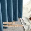 Persilux Linen Curtain 100% Blackout Curtain for Bedroom/Living Room, Thermal Insulated Drape with Linen Back, Grommet Top Extra Wide Sliding Door Curtain, 1 Panel, 100" W x 90" L, Navy Blue view 3