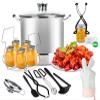 LINMAGCO Canning Supplies Starter Kit - Canning Pot, Water Bath Canner with Lid & Steam Canner with Rack view 1