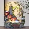 House Decorations Alpine Flowing Water Ornaments to Attract Wealth, Living Room Fish Tank Decorations, Desk Rockery, Desktop Fountain Desk Fountain view 3