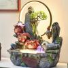 House Decorations Alpine Flowing Water Ornaments to Attract Wealth, Living Room Fish Tank Decorations, Desk Rockery, Desktop Fountain Desk Fountain view 4