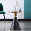 SENBAILU Sofas Sofa Side Table, Small Round Table, Small Coffee Table, Living Room Bedside Table, Simple Slate Corner Table Sofas for Living Room(A), 50*59cm view 2