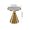 SENBAILU Sofas Sofa Side Table, Small Round Table, Small Coffee Table, Living Room Bedside Table, Simple Slate Corner Table Sofas for Living Room(A), 50*59cm view 3