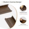 Acovy Picture Ledge Shelf, Wood Long Floating Shelves for Wall, Set of 2, 56 inch Picture Ledge Shelves, Photo Ledge Nursery Book Shelves Wall Mounted for Living Room Kids' Room Bedroom, Color Walnut view 4