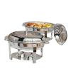 ROVSUN 2 Pack Oval Chafing Dish for Buffet, 6QT Stainless Steel Chafing Dish Buffet Set with Glass Lid, Chafers and Buffet Warmers Sets for Party, Catering, Wedding, Banquet, Graduation view 1