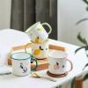 Coffee Cups Exquisite Fruit Creative Imitation Enamel Cup Personal Household Milk Coffee Ceramic Mug,Resusable Tea Mug/Light Blue/350Ml view 4