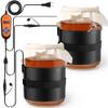 Aurelema 2 Pack Kombucha Heating Pad with 2 in 1 Plug, Kombucha Heating Wrap with Digital Temperature Control & Timing Function Fermentation Heating Pad for Home Brewing 1-3 Gallons Fermenter Vessels view 1