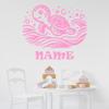 Animal Wall Decals - Baby Room Wall Decals Name - Name Wall Stickers for Kids Personalized - Name on Wall Decor Boy view 2