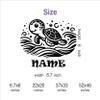 Animal Wall Decals - Baby Room Wall Decals Name - Name Wall Stickers for Kids Personalized - Name on Wall Decor Boy view 4