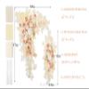 Ting's time Wedding Arch Flowers and Drape Kit (Set of 5) 2 Pcs Artificial Floral Swag Arrangement 3 Pcs Arch Draping Fabric for Wedding Ceremony Arbor and Reception(Beige) view 3
