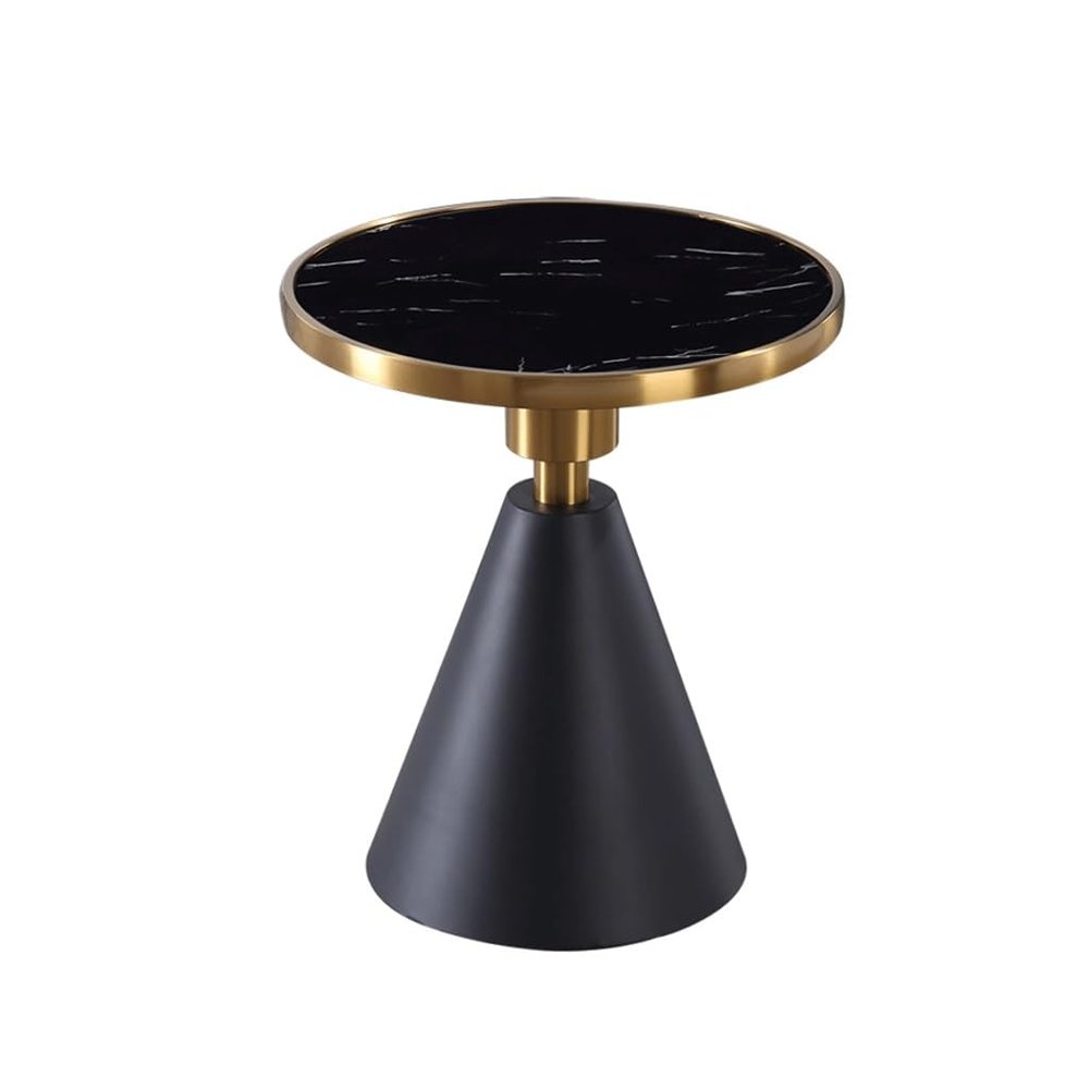 SENBAILU Sofas Sofa Side Table, Small Round Table, Small Coffee Table, Living Room Bedside Table, Simple Slate Corner Table Sofas for Living Room(B)