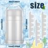 2 Pcs Crushed Ice Maker Cups Mini Ice Mold Cup Cylinder Ice Cube Tray Food Grade Ice Cube Mold Machine Washable Ice Cube Mould Tray for Whiskey Cocktails Juice view 3