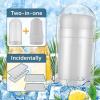 2 Pcs Crushed Ice Maker Cups Mini Ice Mold Cup Cylinder Ice Cube Tray Food Grade Ice Cube Mold Machine Washable Ice Cube Mould Tray for Whiskey Cocktails Juice view 4