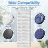(4 Pieces) M210 HEPA filter compatible with Lefant M210 M213 M210S M210B M213S OKP Life K2 K3 K3A K4 K5, Robot Vacuum Cleaner Filter Replacement Parts view 3