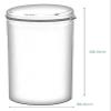 yinjieUS Trash Can, Stainless Steel Garbage Can, Recycling Bin Automatic Trash Can Touchless Motion Intelligent Sensor(Black,40L) view 3
