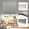 HOTSOON Cordless Cellular Shades for Windows Blackout Honeycomb Blinds Easy to Install Noise Reduction Thermal Insulated for Home, Blackout-White, 63" W x 64" H view 3