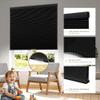 HOTSOON Cordless Cellular Shades for Windows Blackout Honeycomb Blinds Easy to Install Noise Reduction Thermal Insulated for Home, Blackout-Black, 68" W x 56" H view 3