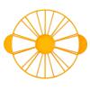 Cake Portion Marker,Round Cake Cutter Slicer,Food Grade Plastic Cake Divider,10/12 Piece Bread Cake Equal Portion Marker Slicing Baking Tool for Baking Pastry and Cheese Cake (Yellow 126g/4.4oz)280)) view 1