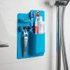 EDCWDTYYEC Toothbrush Holder Silicone Toothbrush Toothpaste Holder Rack Cup Storage Bathroom Organizer Mirror Shower Multifunction Bathroom Supplies Tools Racks(Sky Blue) view 3