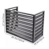 ZPRYZHD Outdoor Air Conditioner Cover, Air Conditioner Frame with Exterior Fence Screen, Fence to Hide Air Conditioner, Noise Reduction, Suitable for Indoor and Outdoor(White,100x50x70cm) view 2