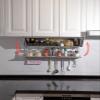JOMRTS Pull Out Spice Rack Organizer, Under Cabinet Drop-Down Folding Rack with Door, Heavy-Duty Down Shelf, Wall Mounted Floating Shelf for Over The Stove (Metallic 70cm Cabinet) view 2
