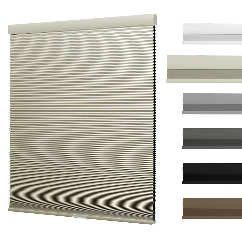 HOTSOON Cordless Cellular Shades for Windows Blackout Honeycomb Blinds Easy to Install Noise Reduction Thermal Insulated for Home, Blackout-Beige, 77" W x 56" H