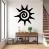 LARNT Kokopelli Metal Sun, Kokopelli Metal Wall Art, Sun Wall Sign, Southwestern Wall Hanging Outdoor, Southwestern Wall Art, Patio and Garden Decor, Outdoor Wall Decor (Black, 35"x35"|90x90cm) view 1