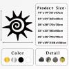 LARNT Kokopelli Metal Sun, Kokopelli Metal Wall Art, Sun Wall Sign, Southwestern Wall Hanging Outdoor, Southwestern Wall Art, Patio and Garden Decor, Outdoor Wall Decor (Black, 35"x35"|90x90cm) view 4